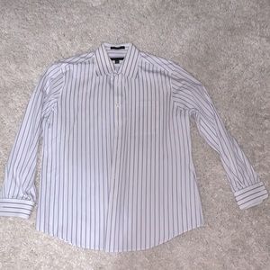 Mens Axist white/Purple Button up shirt